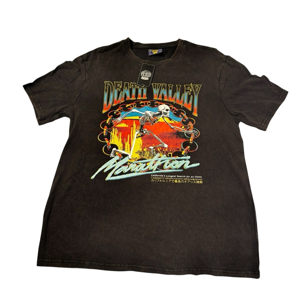 Death Valley Marathon - Coney Island Picnic Graphic T-Shirt - Med Black NWT - Picture 2 of 7